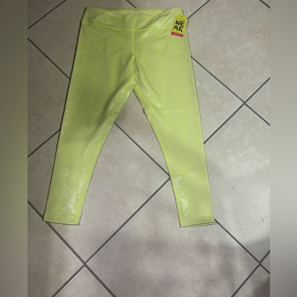 Zumba Fitness Neon Yellow Leggings